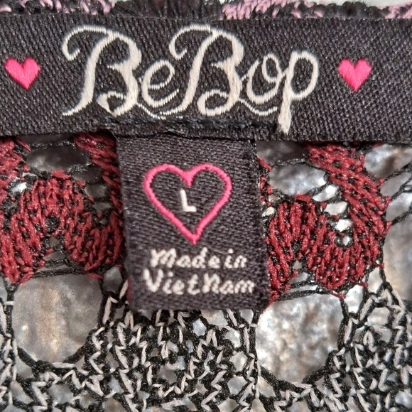 Be Bop Crocheted Mini Dress/Tunic   Size L - Picture 8 of 9